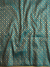 Banarasee Brocade Salwar Kameez Fabric With Art Silk Dupatta-Green