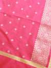 Banarasee Semi-Silk Salwar Kameez With Yoke & Dupatta-Pink