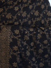 Banarasee Cotton Silk Salwar Kameez Fabric With Dupatta Set & Resham Work-Black