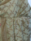 Banarasee Cotton Silk Salwar Kameez Fabric With Dupatta Set & Resham Work-Grey