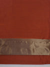 Banarasee Cotton Silk Stripe Pattern Salwar Kameez Fabric With Dupatta Set-Rust