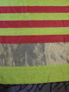 Banarasee Cotton Silk Stripe Pattern Salwar Kameez Fabric With Dupatta Set-Lime Green