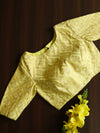 Banarasee Art Silk Fabric Blouse-Yellow