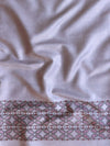 Handloom Block Printed Khadi Cotton Salwar Kameez With Dupatta Set-Grey & Red