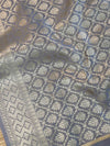 Banarasee Art Silk Jaal Design Dupatta-Grey