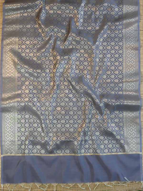 Banarasee Art Silk Jaal Design Dupatta-Grey