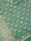 Banarasee Art Silk Jaal Design Dupatta-Green