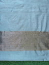 Banarasee Cotton Silk Stripe Pattern Salwar Kameez Fabric With Dupatta Set-Light Blue