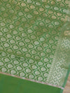 Banarasee Art Silk Jaal Design Dupatta-Olive Green
