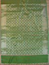 Banarasee Art Silk Jaal Design Dupatta-Olive Green