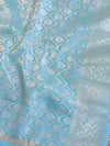 Banarasee Art Silk Jaal Design Dupatta-Light Blue