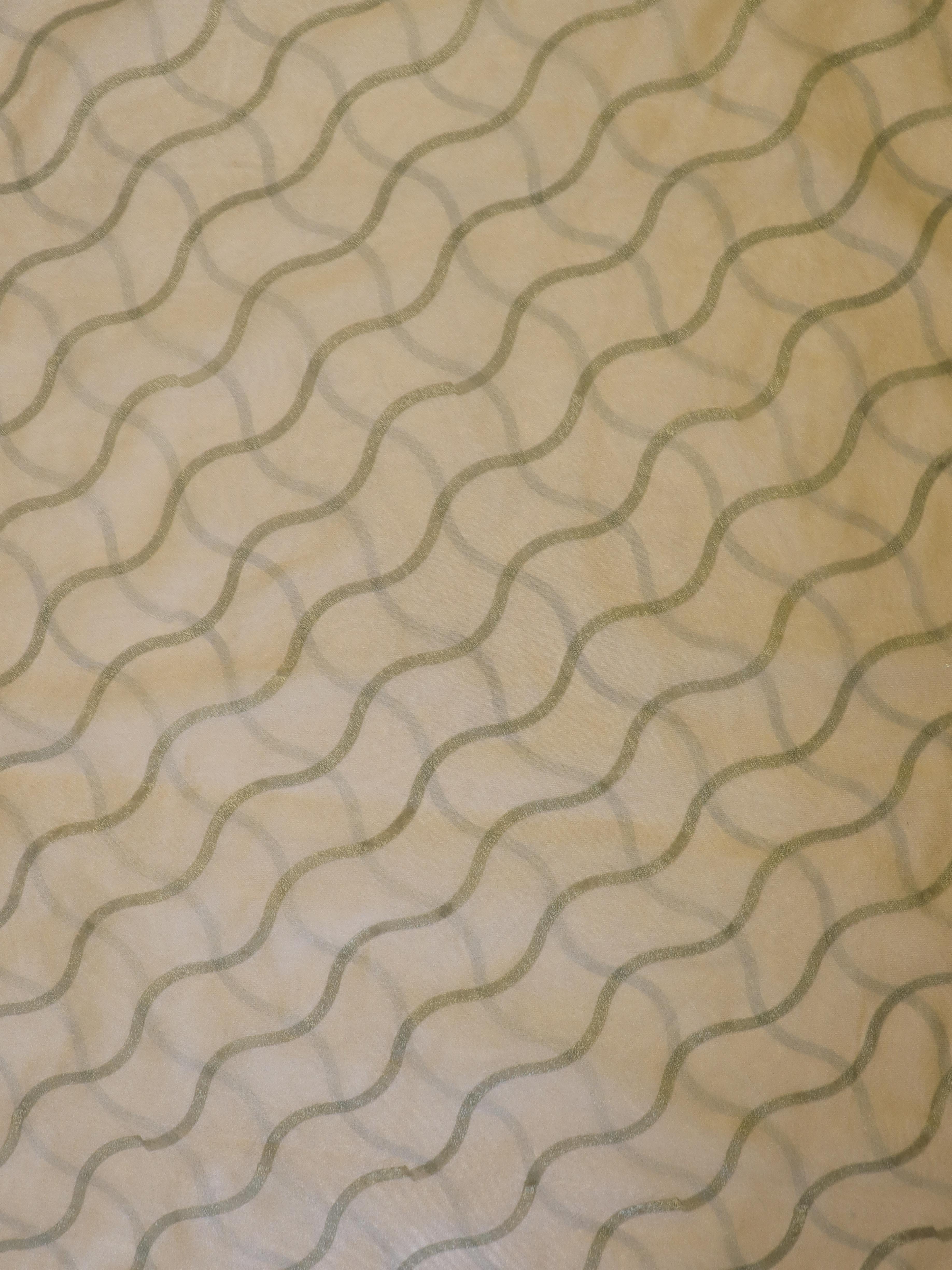 Banarasee Brocade Salwar Kameez Fabric With Contrast Dupatta-Navy Blue & Gold