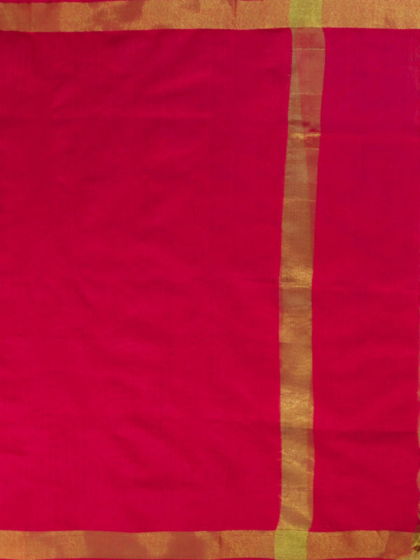 Banarasee Tissue Salwar Kameez Fabric With Contrast Cotton Silk Dupatta-Green & Pink