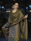 Banarasee Semi-Silk Resham Weaving Salwar Kameez Fabric With Dupatta Set-Olive Green