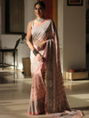 Banarasee Pure Georgette Saree With Embroidery Work-Pink