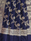 Banarasee Brocade Salwar Kameez Fabric With Art Silk Dupatta Set-Moss Green & Navy Blue