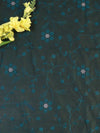 Banarasee Brocade Salwar Kameez Fabric With Cotton Silk Dupatta Set-Orange & Teal