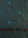 Banarasee Brocade Salwar Kameez Fabric With Cotton Silk Dupatta Set-Orange & Teal