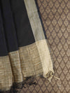 Banarasee Brocade Salwar Kameez Fabric With Cotton Silk Dupatta Set-Beige & Black