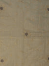 Banarasee Brocade Salwar Kameez Fabric With Contrast Dupatta Set-Mustard Yellow & Light Blue