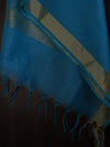 Banarasee Art Silk Salwar Kameez Fabric With Cotton Silk Dupatta Set-Sky Blue