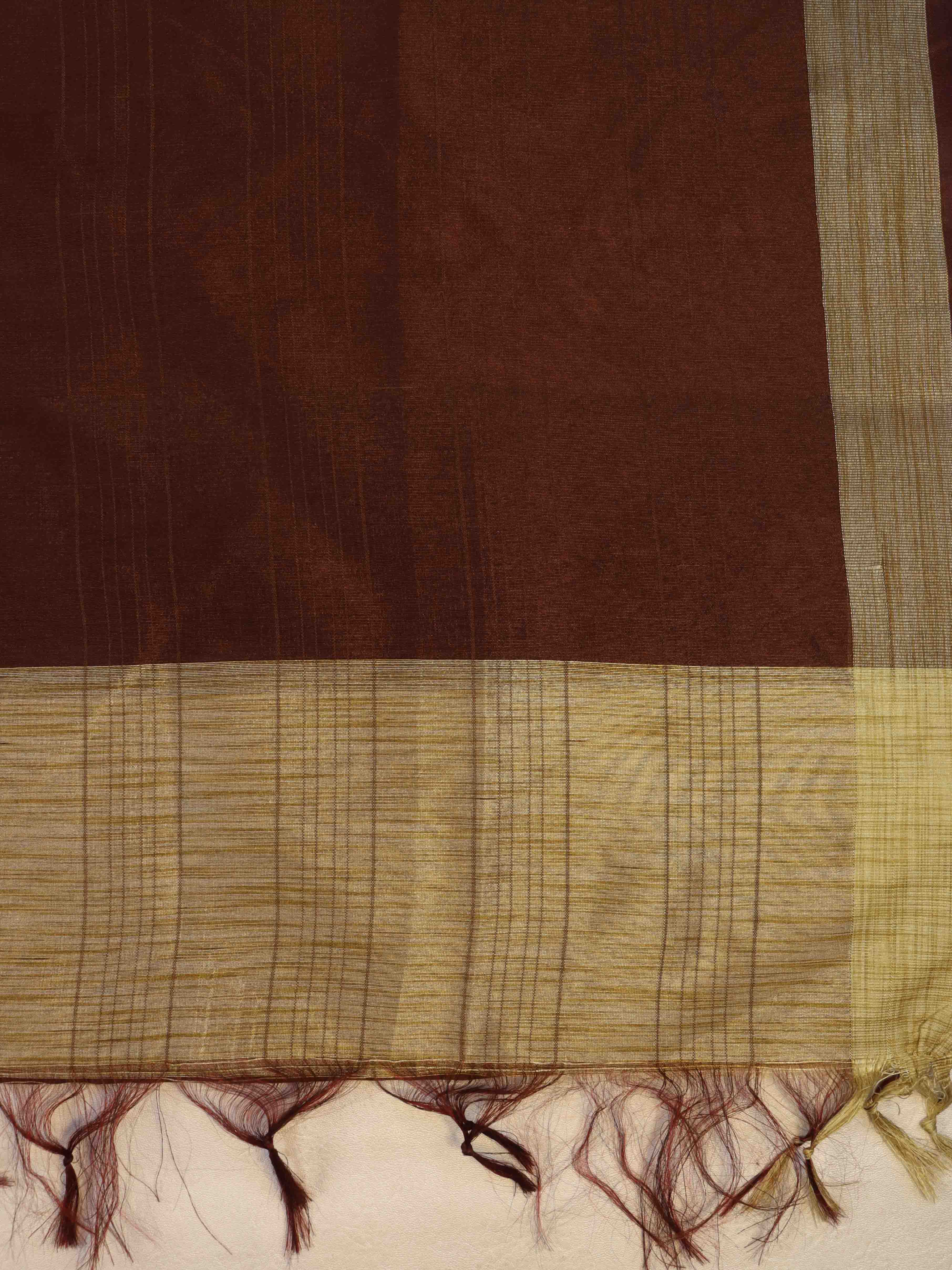 Banarasee Brocade Salwar Kameez Fabric With Cotton Silk Dupatta-Sandy Yellow & Brown