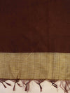 Banarasee Brocade Salwar Kameez Fabric With Cotton Silk Dupatta-Sandy Yellow & Brown