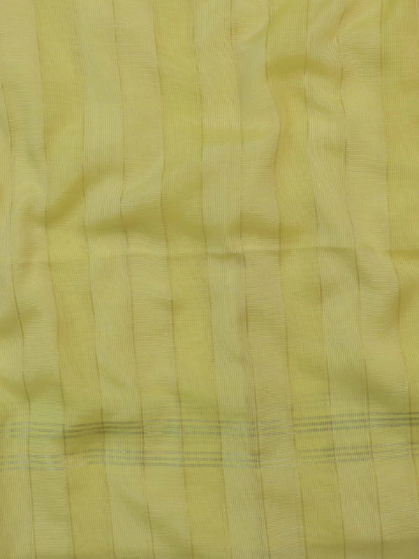 Banarasee Brocade Salwar Kameez Fabric With Cotton Silk Dupatta Set-Beige & Yellow