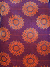 Banarasee Art Silk Salwar Kameez Fabric With Contrast Semi Silk Dupatta Set-Orange & Violet