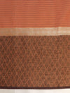 Banarasee Chanderi Cotton Silk Salwar Kameez Fabric With Cotton Silk Dupatta-Coral & Black