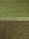 Banarasee Chanderi Cotton Silk Salwar Kameez Fabric With Cotton Silk Dupatta-Olive Green & Yellow