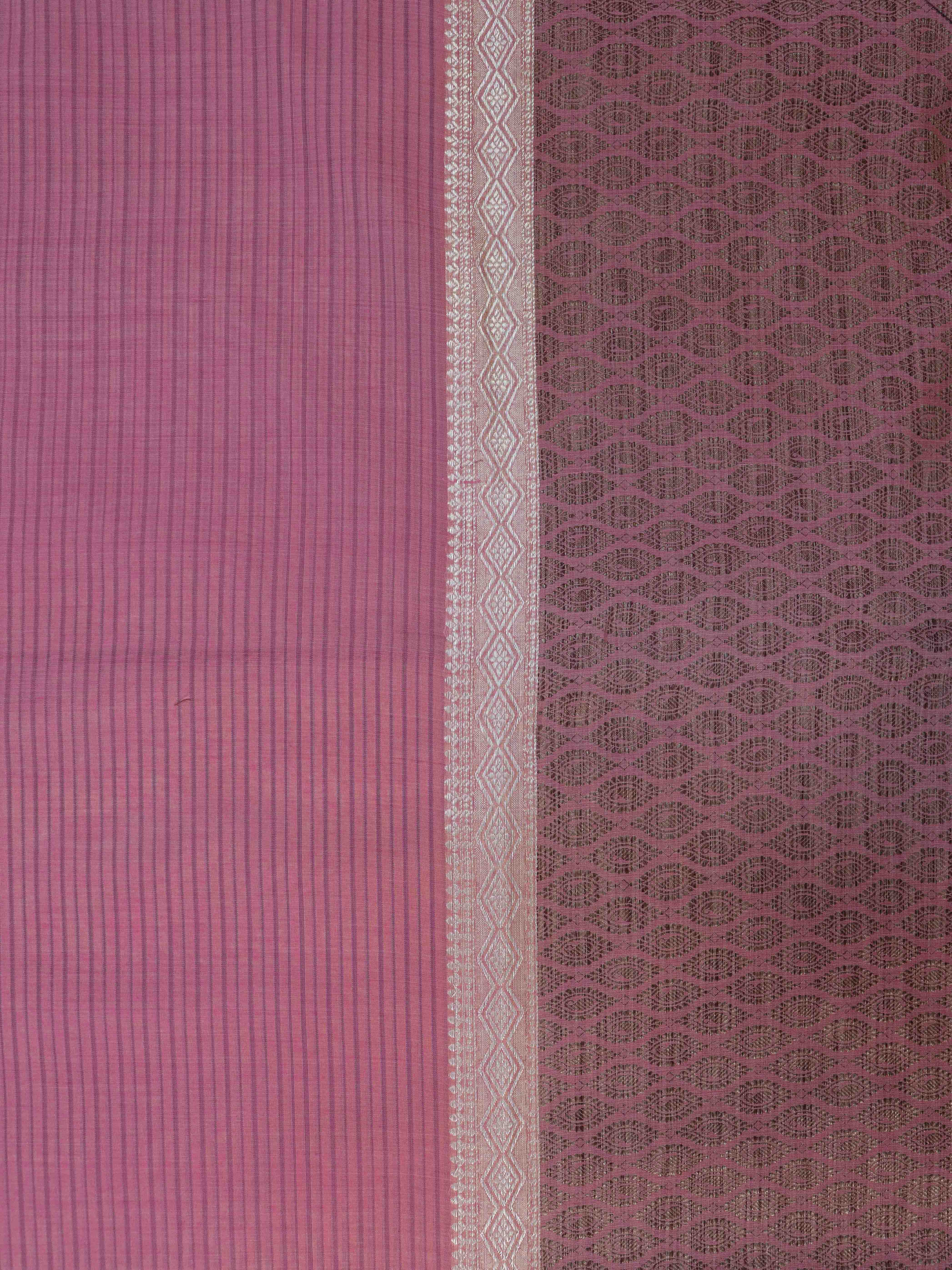 Banarasee Chanderi Cotton Silk Salwar Kameez Fabric With Cotton Silk Dupatta-Coral Pink