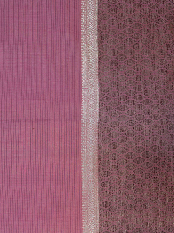Banarasee Chanderi Cotton Silk Salwar Kameez Fabric With Cotton Silk Dupatta-Coral Pink