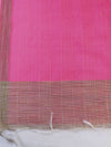 Banarasee Chanderi Cotton Silk Salwar Kameez Fabric With Cotton Silk Dupatta-Coral Pink
