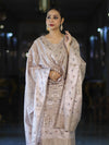 Banarasee Cotton Silk Zari Work Salwar Kameez Fabric With Dupatta Set-Dusty Pink