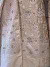 Banarasee Cotton Silk Zari Work Salwar Kameez Fabric With Dupatta Set-Dusty Pink