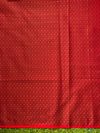 Banarasee Semi Katan Jamewar Weaving Salwar Kameez Fabric With Dupatta Set-Deep Red