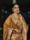 Banarasee Cotton Silk Zari Work Salwar Kameez Fabric With Dupatta Set-Mustard Yellow