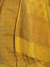 Banarasee Semi Katan Jamewar Weaving Salwar Kameez Fabric With Dupatta Set-Yellow