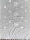 Banarasee Brocade Salwar Kameez Fabric With Cotton Silk Dupatta-Steel Blue & White