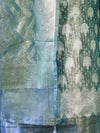 Banarasee Tissue Zari Work Salwar Kameez Fabric With Dupatta Set-Aqua Blue