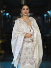 Banarasee Cotton Silk Zari Work Salwar Kameez Fabric With Dupatta Set-White