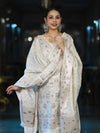 Banarasee Cotton Silk Zari Work Salwar Kameez Fabric With Dupatta Set-White