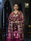 Banarasee Semi Katan Zari Work Salwar Kameez Fabric With Dupatta Set-Magenta