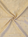 Banarasee Handloom Pure Silk Zari Buti Salwar Kameez Fabric With Dupatta-Beige & Violet