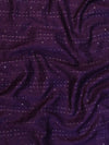 Banarasee Dual Color Chiffon Saree With Leheriya Design & Hand Work Border-Purple & White