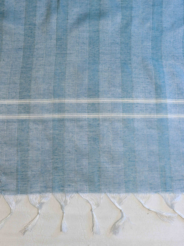 Banarasee Brocade Salwar Kameez Fabric With Cotton Silk Dupatta-Teal Green & Beige