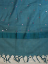 Banarasee Brocade Salwar Kameez Fabric With Mirror Work & Dupatta-Pink & Teal Green