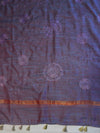 Banarasee Art Silk Salwar Kameez Fabric With Contrast Semi Silk Dupatta Set-Orange & Violet