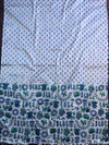 Handloom Printed Khadi Cotton Salwar Kameez Dupatta Set-White